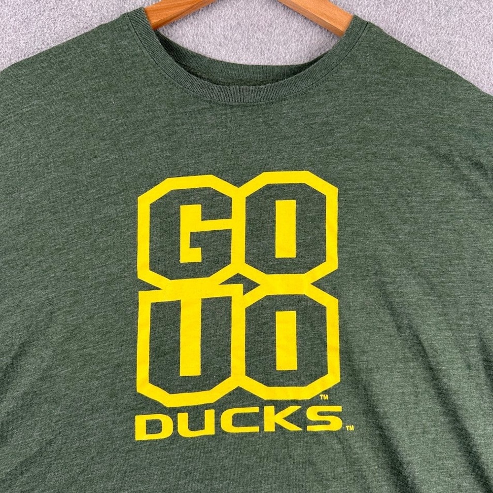 Nike T-Shirt Mens XXL Green Go UO Ducks Oregon NCAA Short Sleeve Heathered Tee